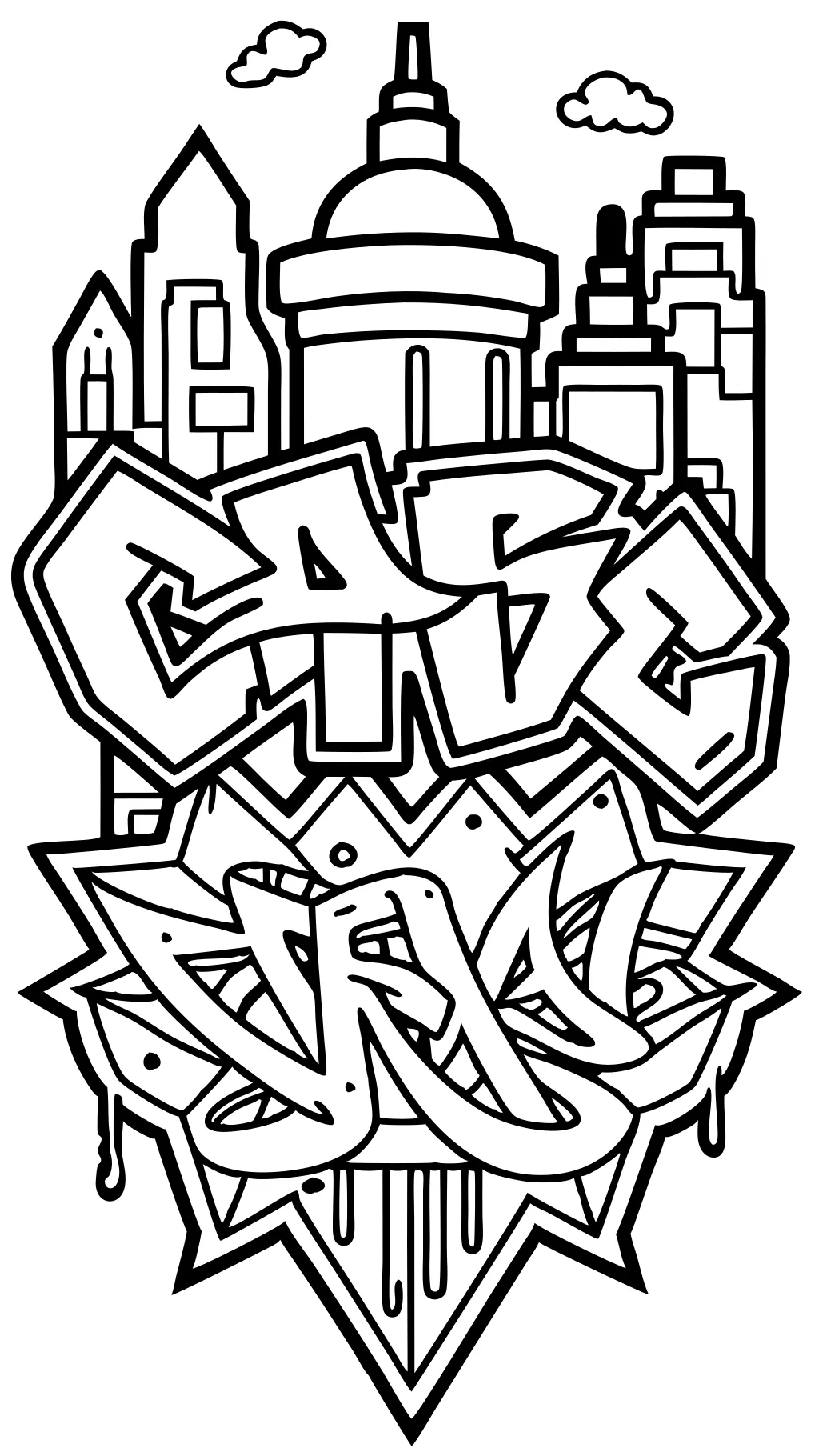 coloriages de graffiti